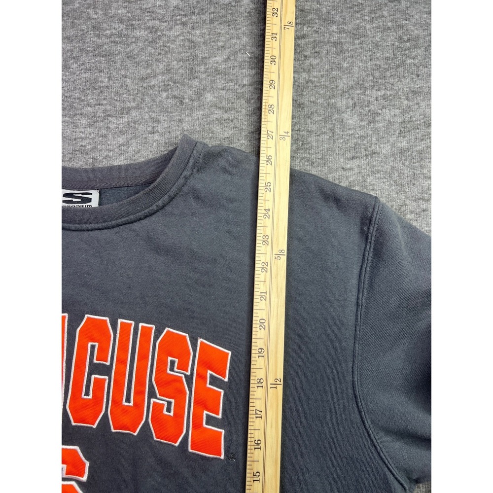 Stadium Athletics Syracuse University Sweatshirt Mens Large Gray Orange Crewneck - Picture 7 of 9